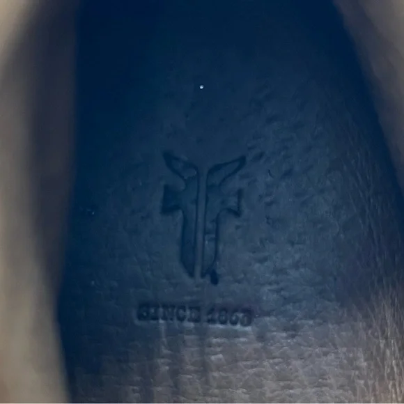 Frye Lena Harness High Top Sneakers Size 5.5 Black Suede Lace Up With Buckle - Picture 7 of 11